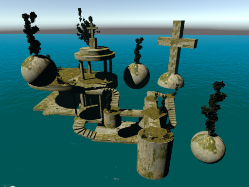 Sticky Prayer Park Wip Made With Unity Default Shaps