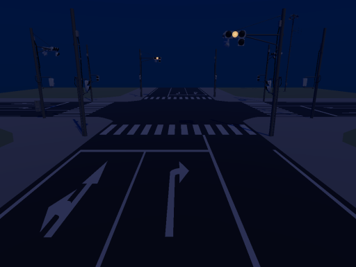 Midnight Traffic Light