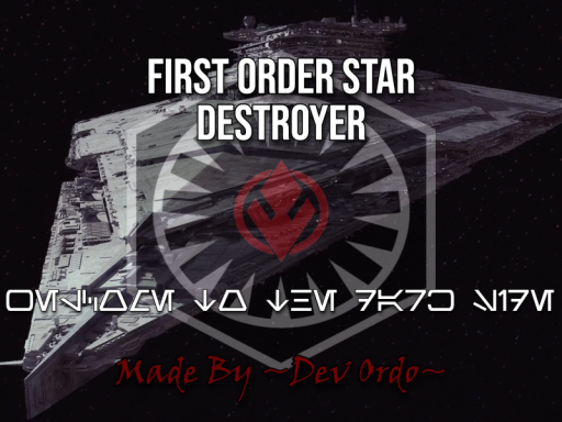 First Order Star Destroyer