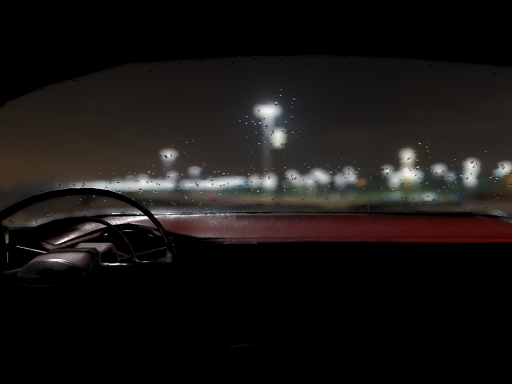 Chilling out in a car