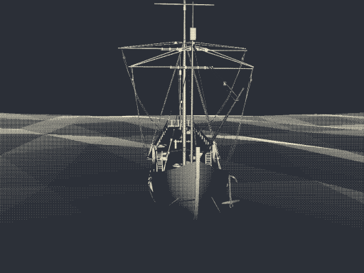 Dithered Boat