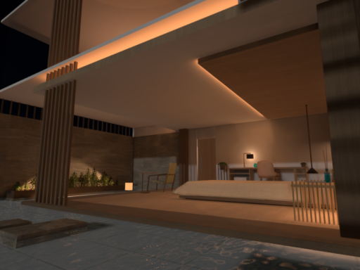 おされモダンハウス（夜