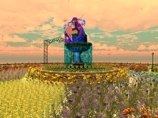 光に照らされている花