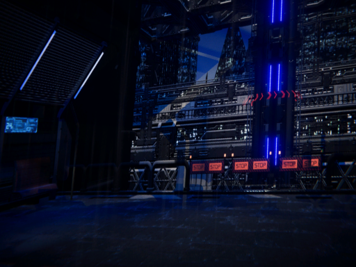 Hover bus stop in the rain