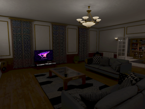 Paris Apartment Night