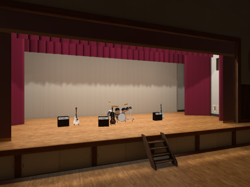 school gym stage