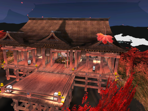 Autumn Japan Shrine Night