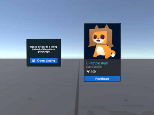 Open Listing Example