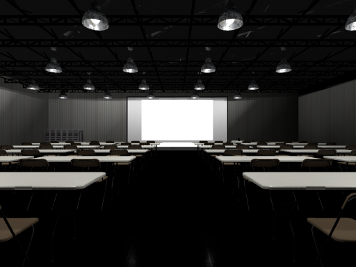 Classroom with video player