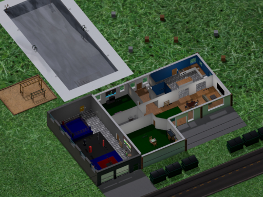 Sims 1 Home Single Floor