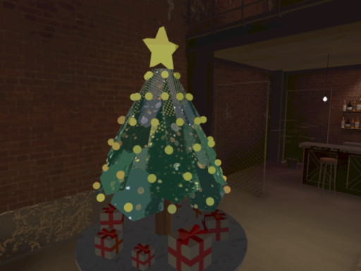 Christmas in a garage