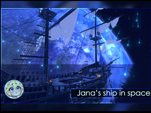 Jana's ship in space