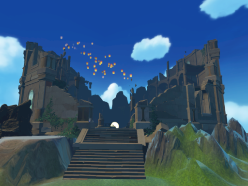 Forgotten Ruins on the Lake