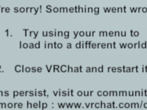 VRChat Error World