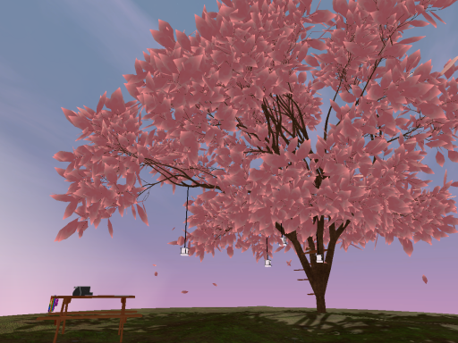 Tree in a snow globe