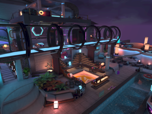 末影人的赛博朋克大别墅