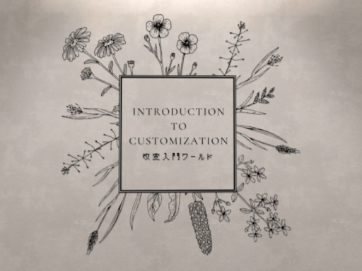 改変入門ワールド～Introduction to Customization～