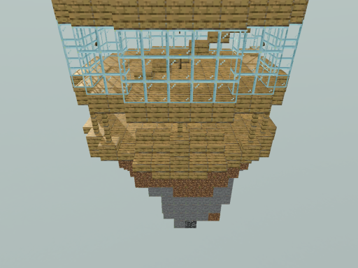 Floating minecraft island