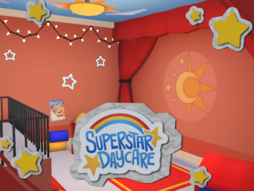 Stylized DayCare Attendant Room FNaF