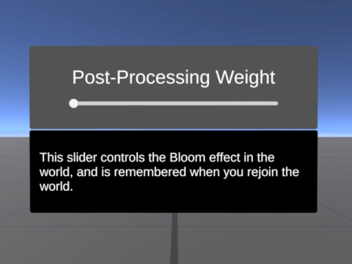 Persistent Post-Processing Settings
