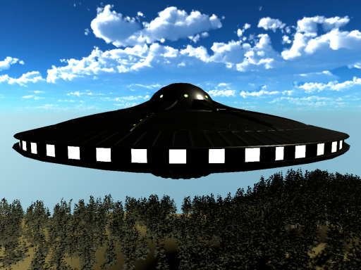 Forest Alien Spaceship
