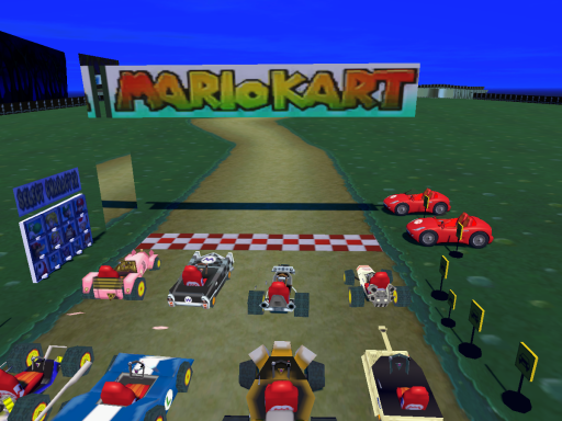luigi mansio （mario kart ds） kart driveable update） whith mario kart ds avatar