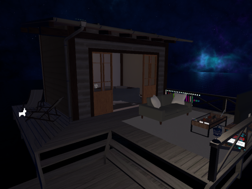 夜の海の大きな部屋