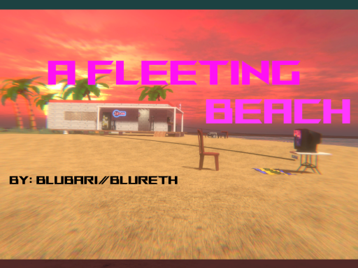 A fleeting dream of a lonely beach