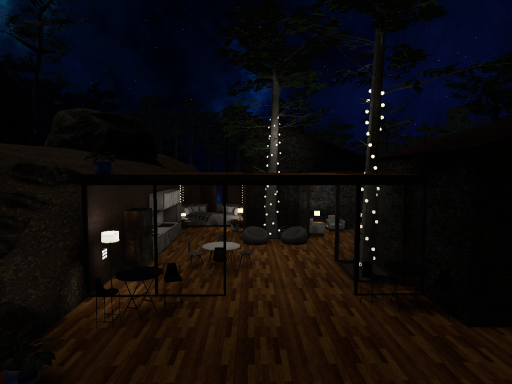 Lonely home in the woods