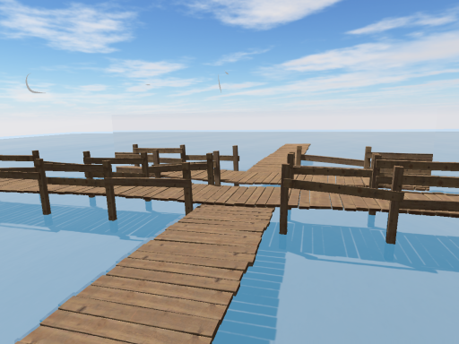 Beach Dock Pier w Mirror