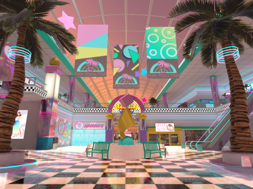 Memphis Village Neon - Palm Plaza Mall