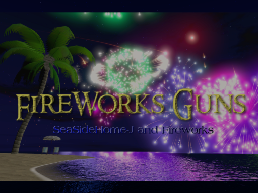 SeaSideHome-J and Fireworks（花火）