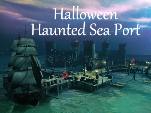 Scary Zombie Halloween Haunted Sea Port