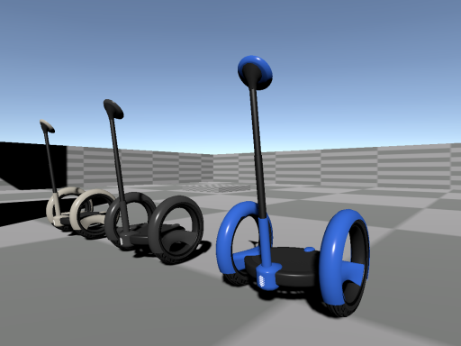 体重移動で入力する一軸二輪の電動モビリティ