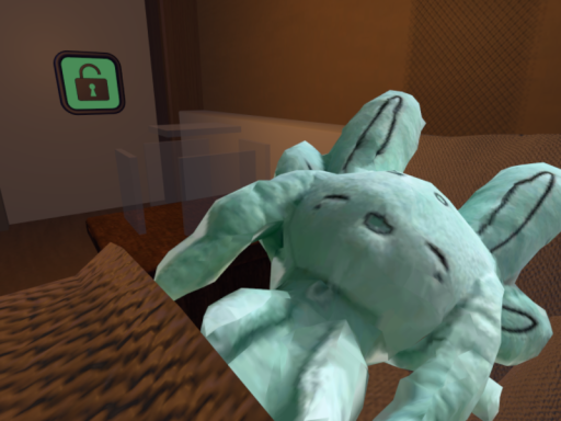 V睡をガラス越しに見て欲しい部屋