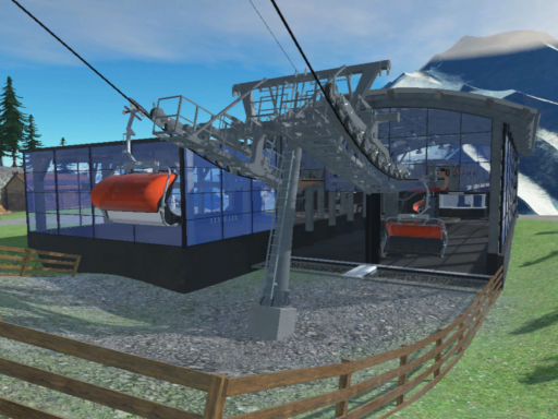 Realistic Chairlift SUMMER