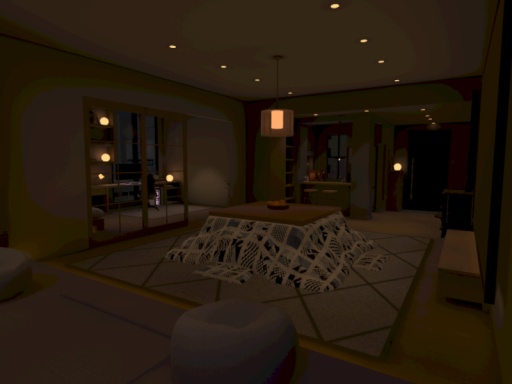 アパートメントのシーティングエリア