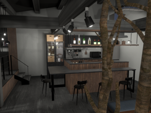 cafe style cozy room