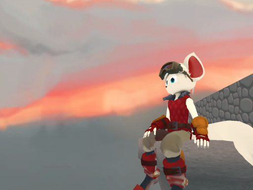 Kuby's plane world with a mirror