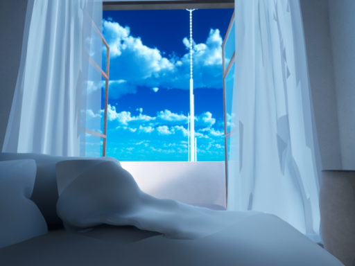 青い海が見えるように