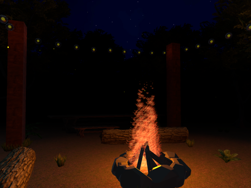 Campfire scene