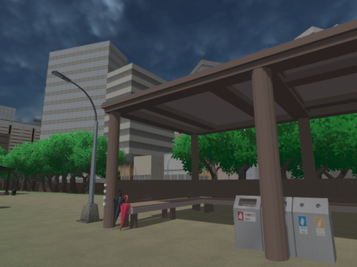 雨の日の公園 ⁄ Park on a rainy day