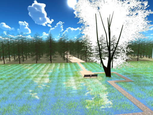 Go for a walk at wetland（森の方を見ると重くなるよ！気を付けて！）