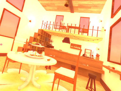 日暮れのカフェ