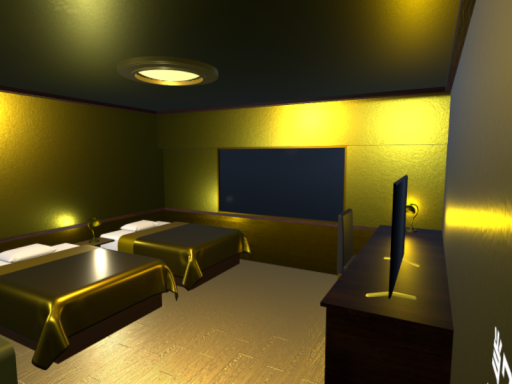 黄金のホテルルーム