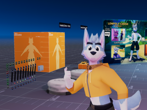 Lowpoly Canine by Craziux