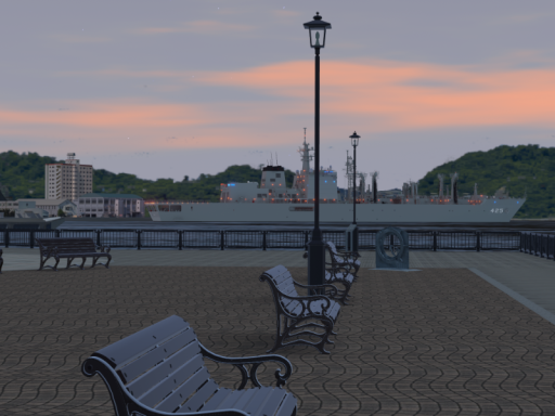 ヨコスカ公園≺夜明け≻ -YOKOSUKA Bayside Park≺dawn≻-