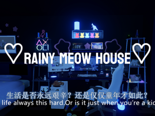 Rainy meow house