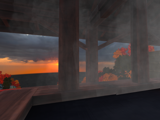 Foot bath of autumn leaves