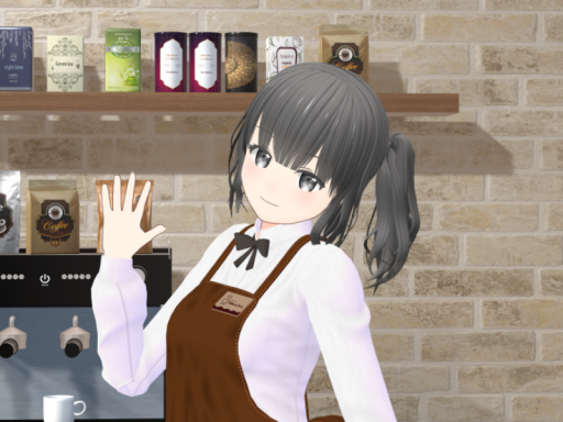 オリジナル3Dモデル「モカ（Mocha）」サンプル試着ワールド